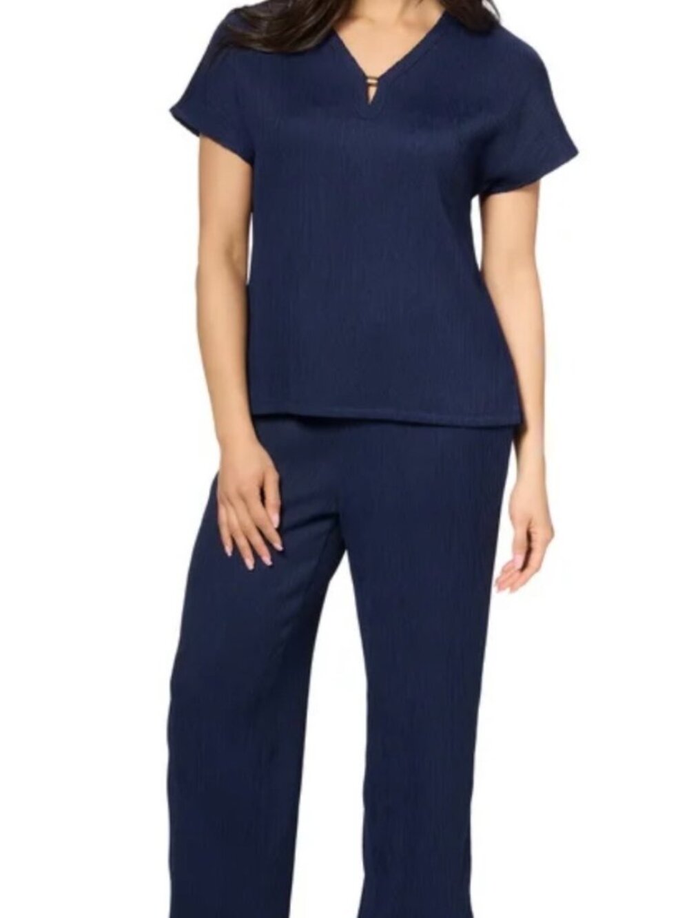 Jones New York Women's Textured Crop Set